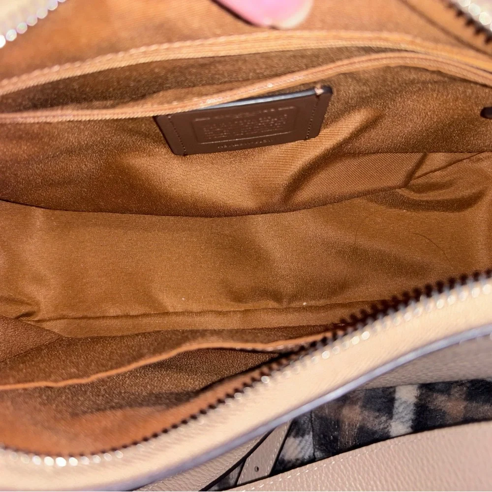 Coach Beige Teri Hobo Leather Shoulder Bag and Wallet Set - Picture 8 of 9